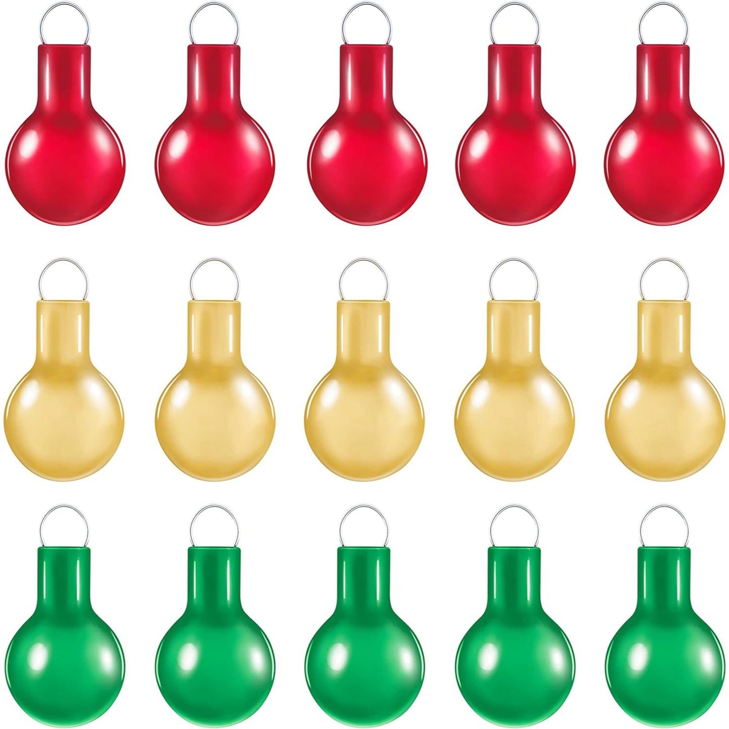Festive Red, Gold and Green, Mini Glass Set of 15, Hallmark Keepsake Miniature Ornaments