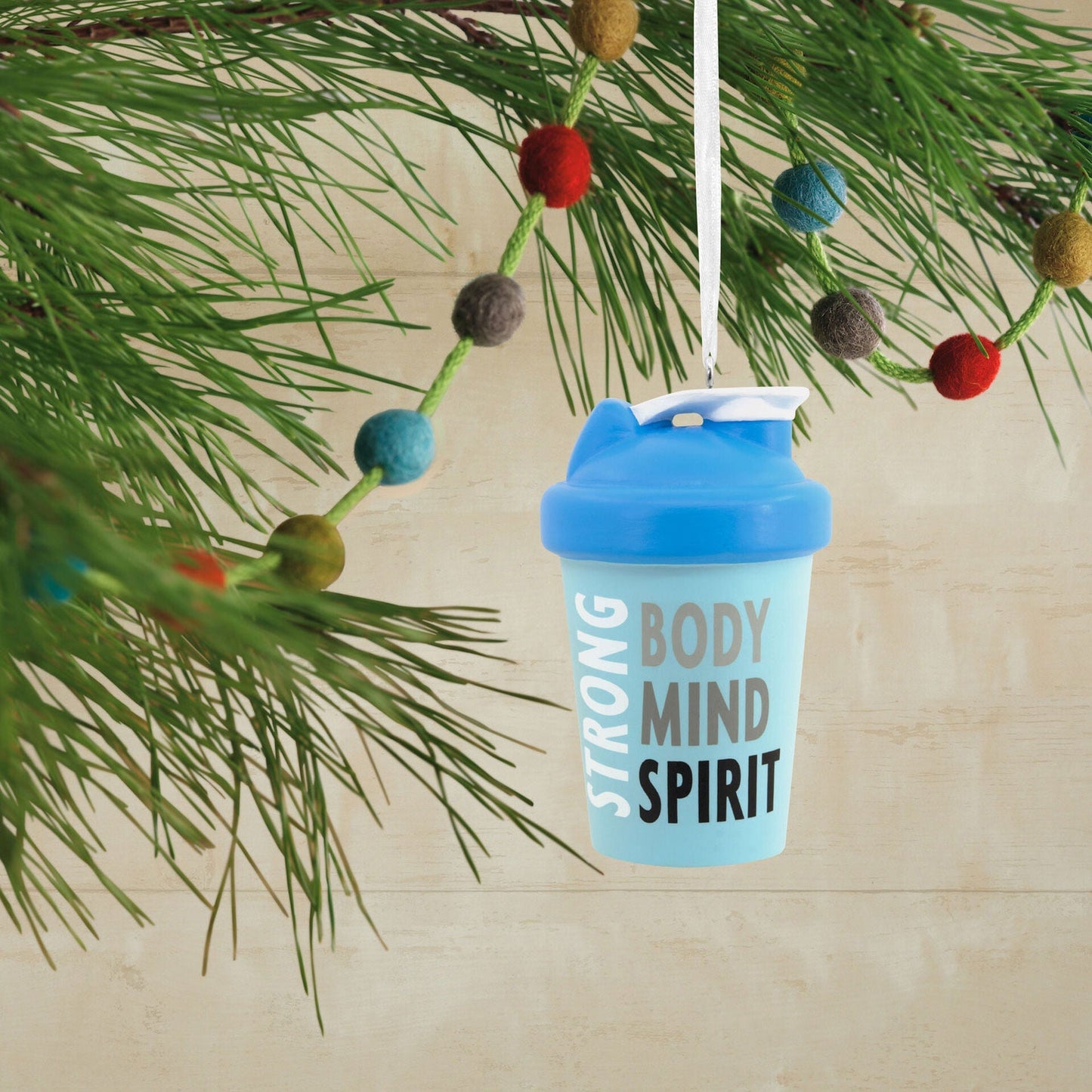 Fitness Shaker Bottle Tree Trimmer Ornament