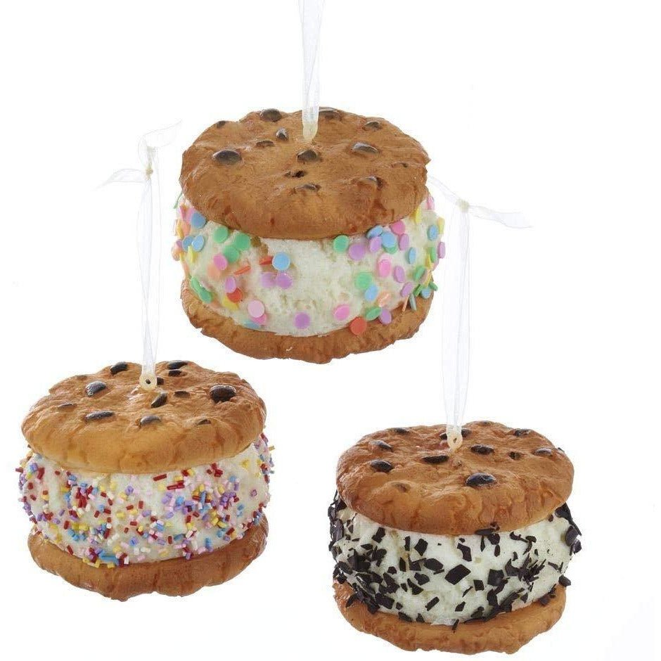 Foam Ice Cream Sandwich Ornaments, 3 Assorted