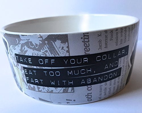 From Frank Friends Take Off Your Collar Pet Bowl Large