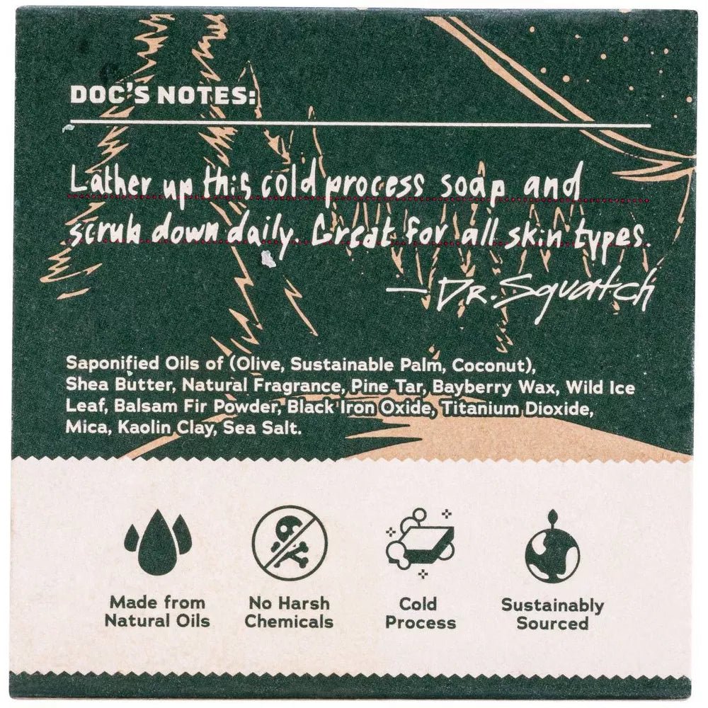 Frosty Peppermint and Snowy Pine Tar Body Soap 2-Pack