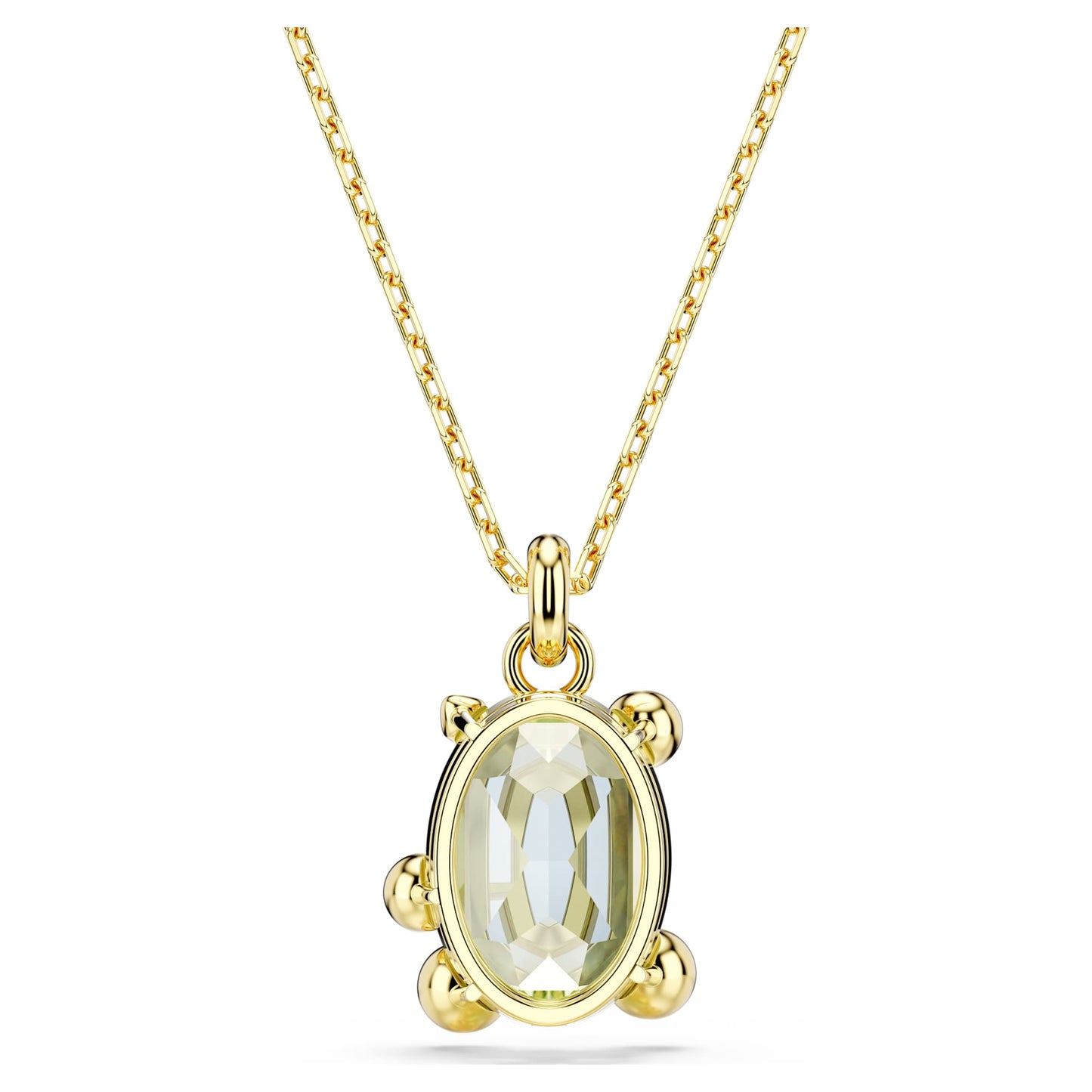 Gema pendant Mixed cuts, Multicolored, Gold - tone plated