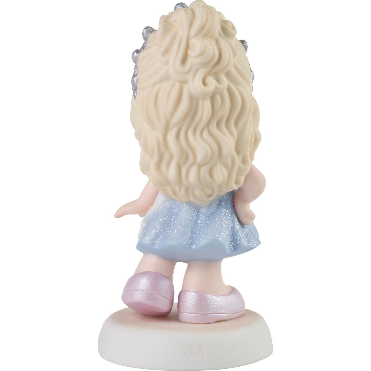Girl Wearing Birthday Sash And Tiara Figurine