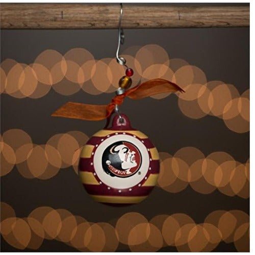 Glory Haus Florida State Stripe Ball Ornament, 4 - Inch