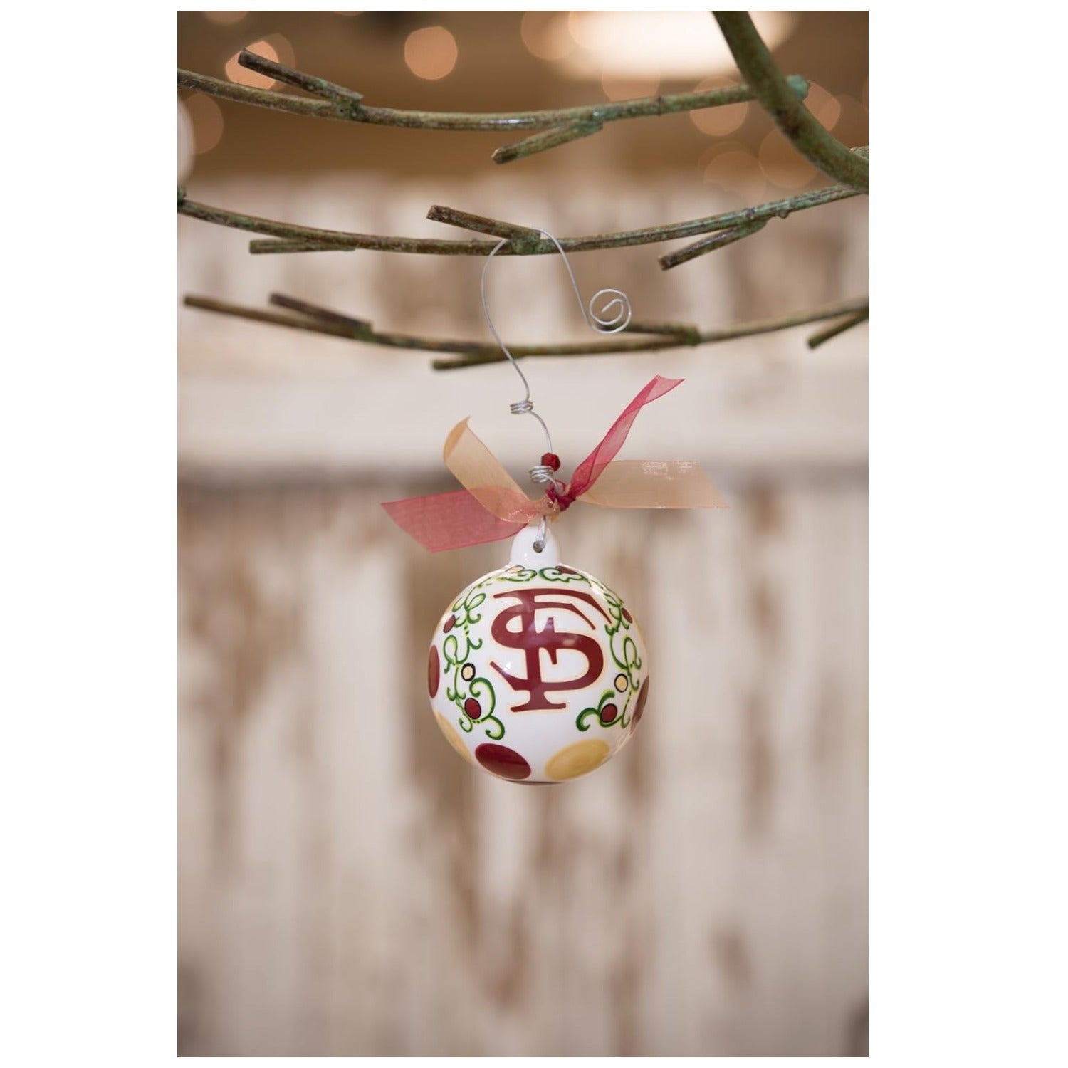 Glory Haus Florida State University Ball Ornament, 4 - Inch