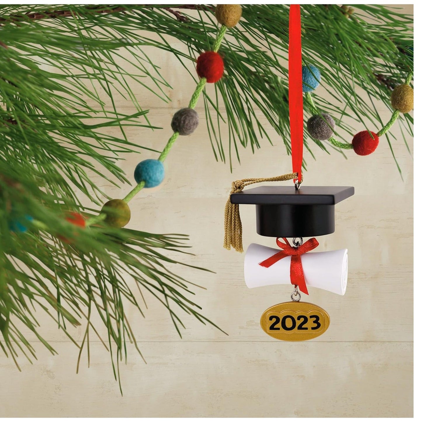 Graduation Cap and Diploma 2023 Christmas Ornament