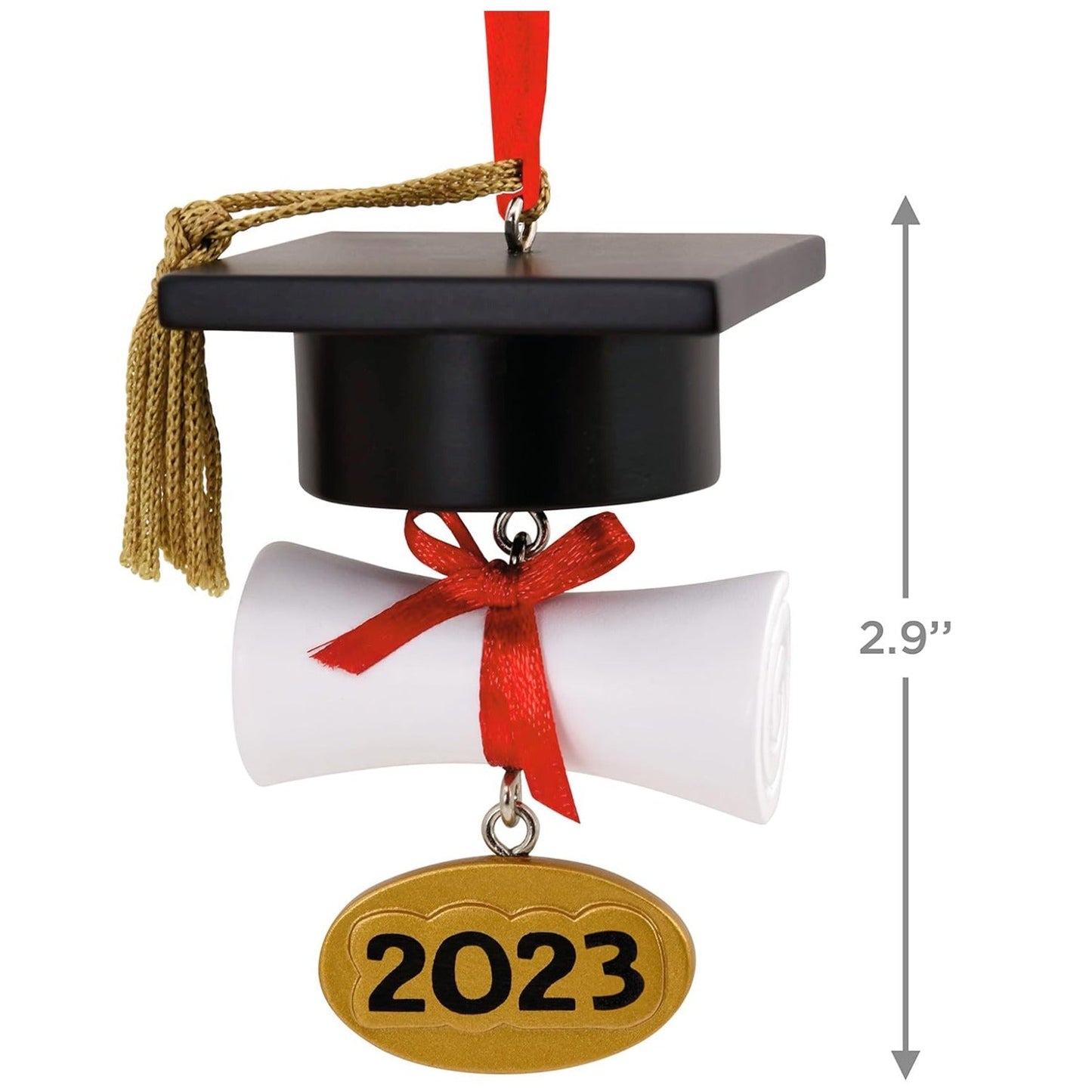 Graduation Cap and Diploma 2023 Christmas Ornament