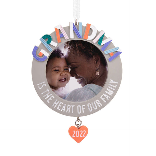 Grandma 2022 Photo Frame Tree Trimmer Ornament