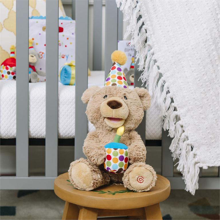 Gund Animated Happy Birthday Teddy Bear, 12"