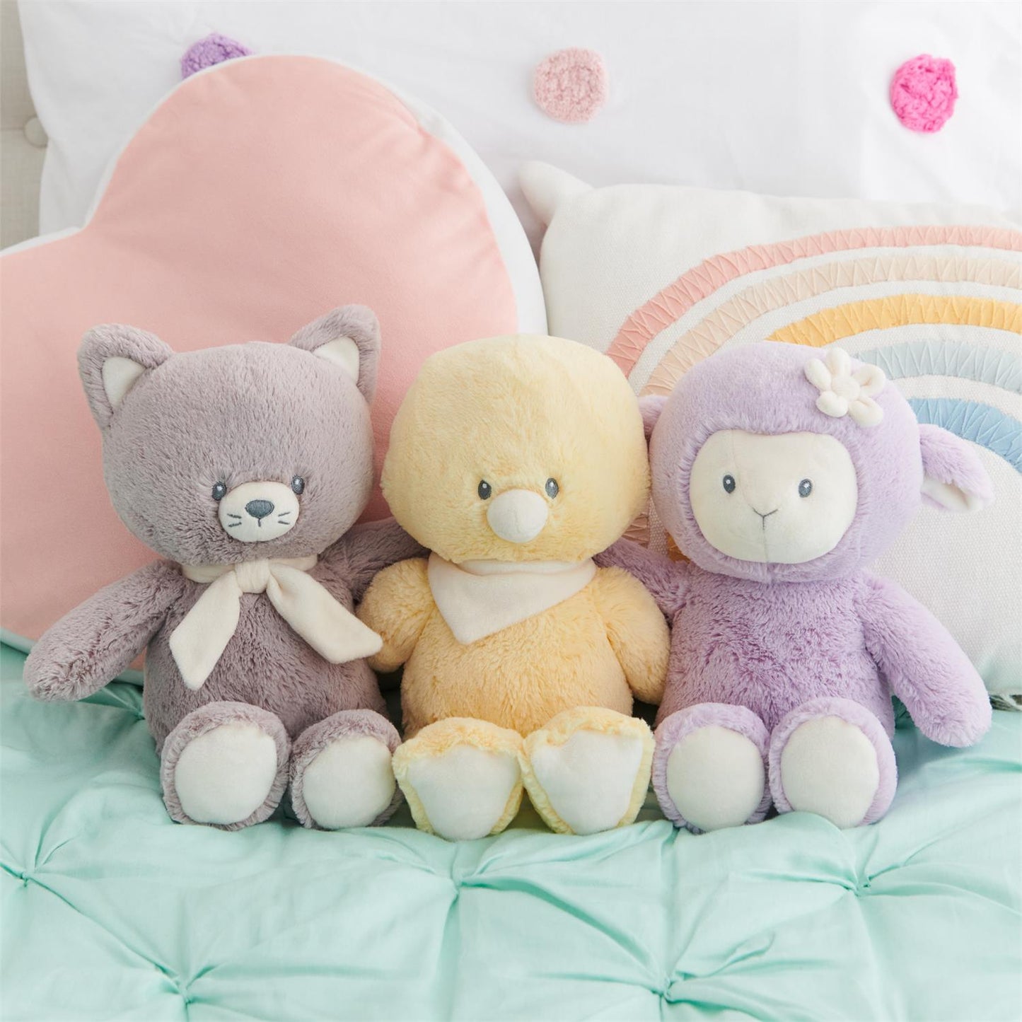 Gund Baby Lamb Plush, Lavender/Cream, 13”
