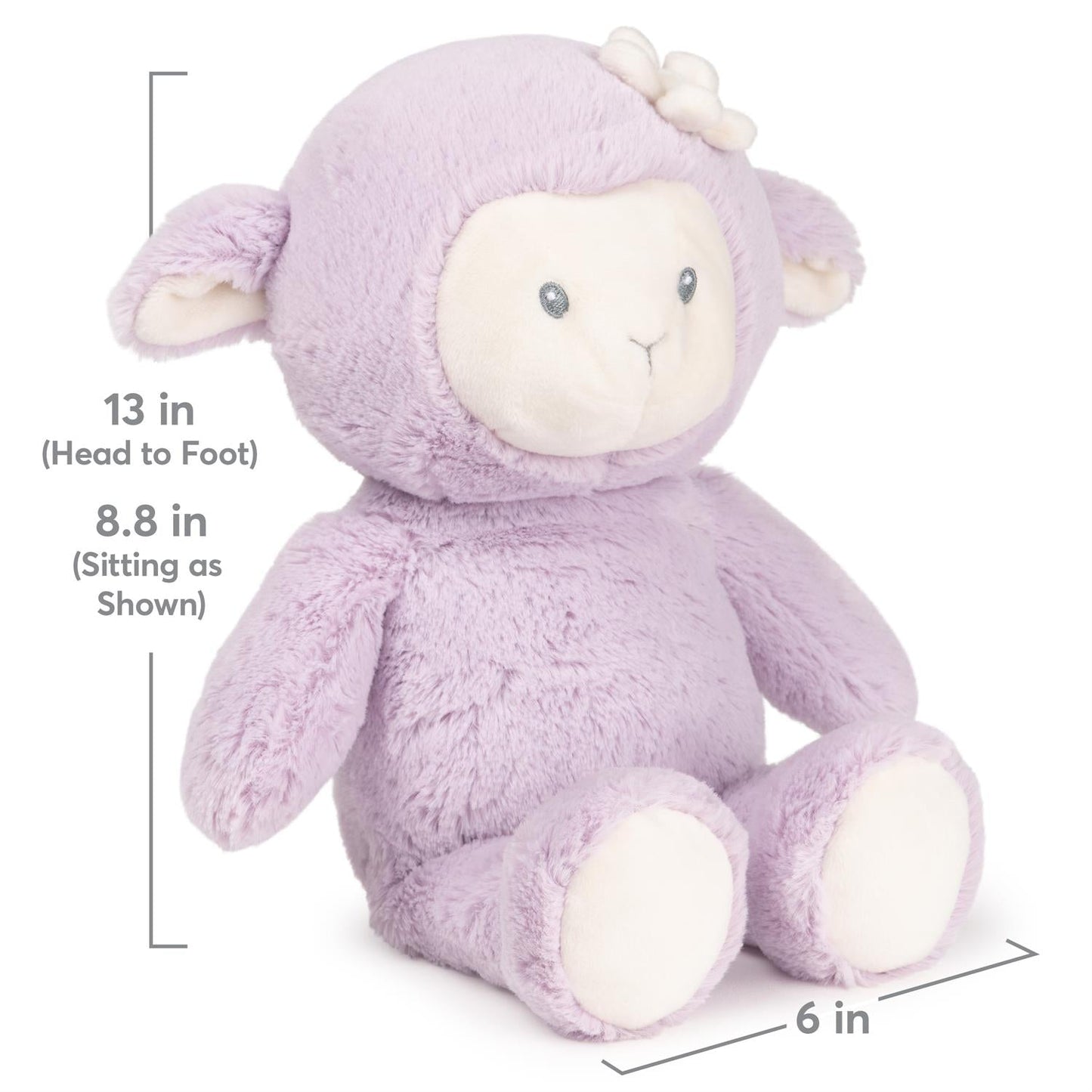 Gund Baby Lamb Plush, Lavender/Cream, 13”