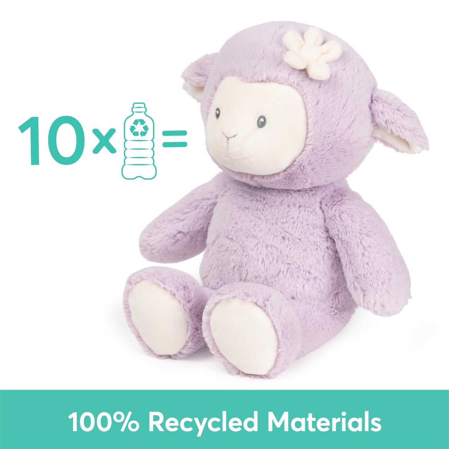 Gund Baby Lamb Plush, Lavender/Cream, 13”