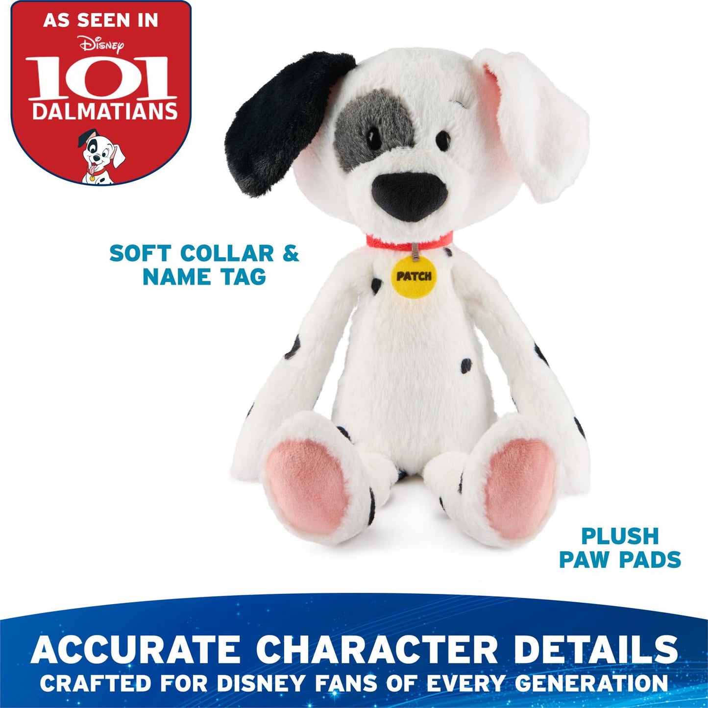 Gund Disney 101 Dalmatians Patch Toothpick Plush, 15”
