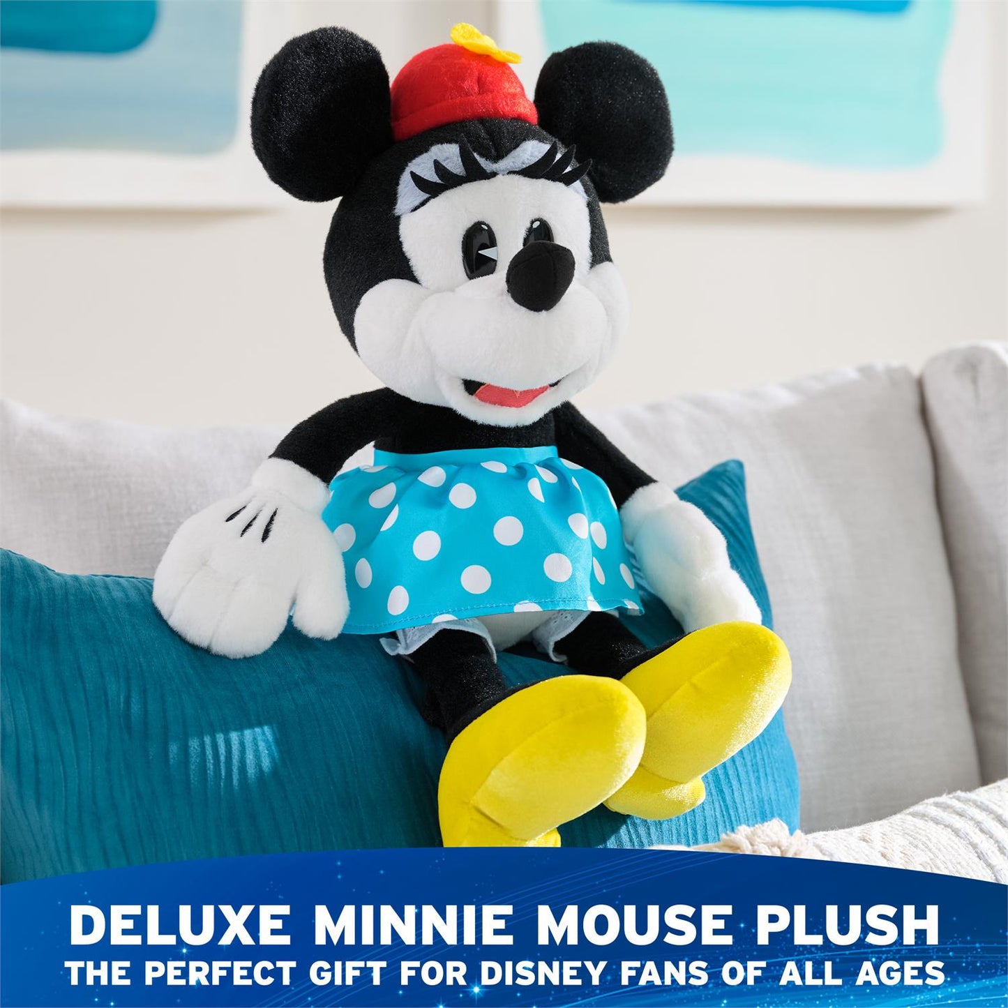 Gund Disney Mickey and Friends, Minnie Mouse Classic Plush, 14”