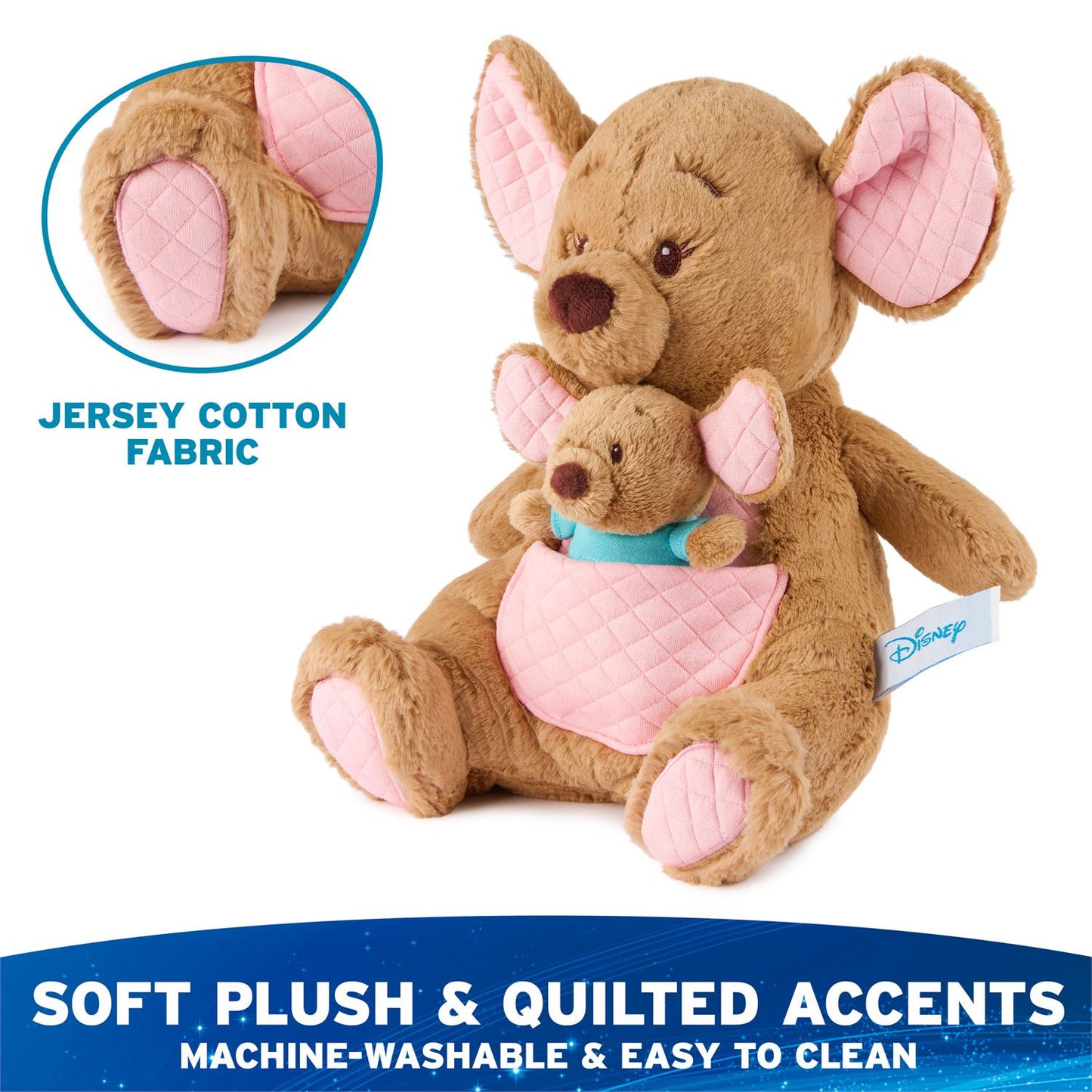 GUND Disney Oh So Snuggly Kanga and Roo Plush, 12.5”