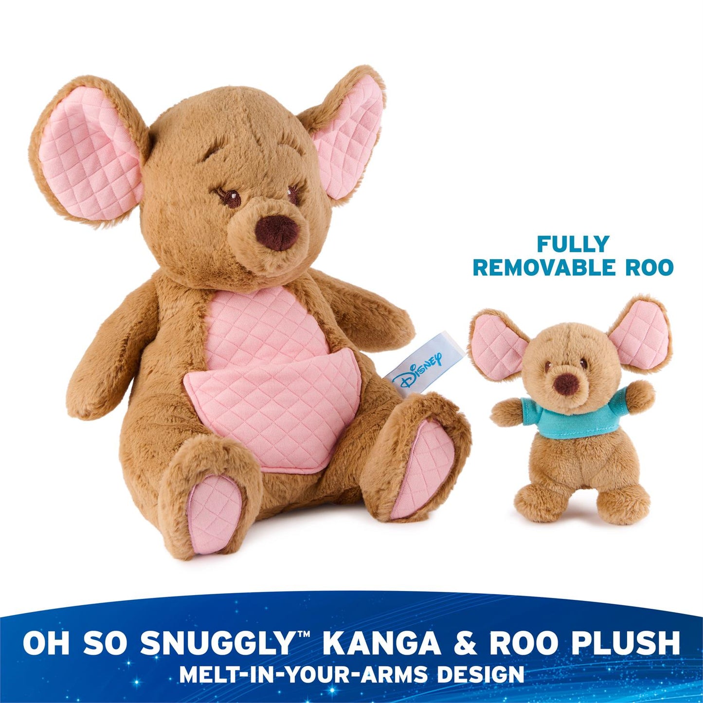 GUND Disney Oh So Snuggly Kanga and Roo Plush, 12.5”