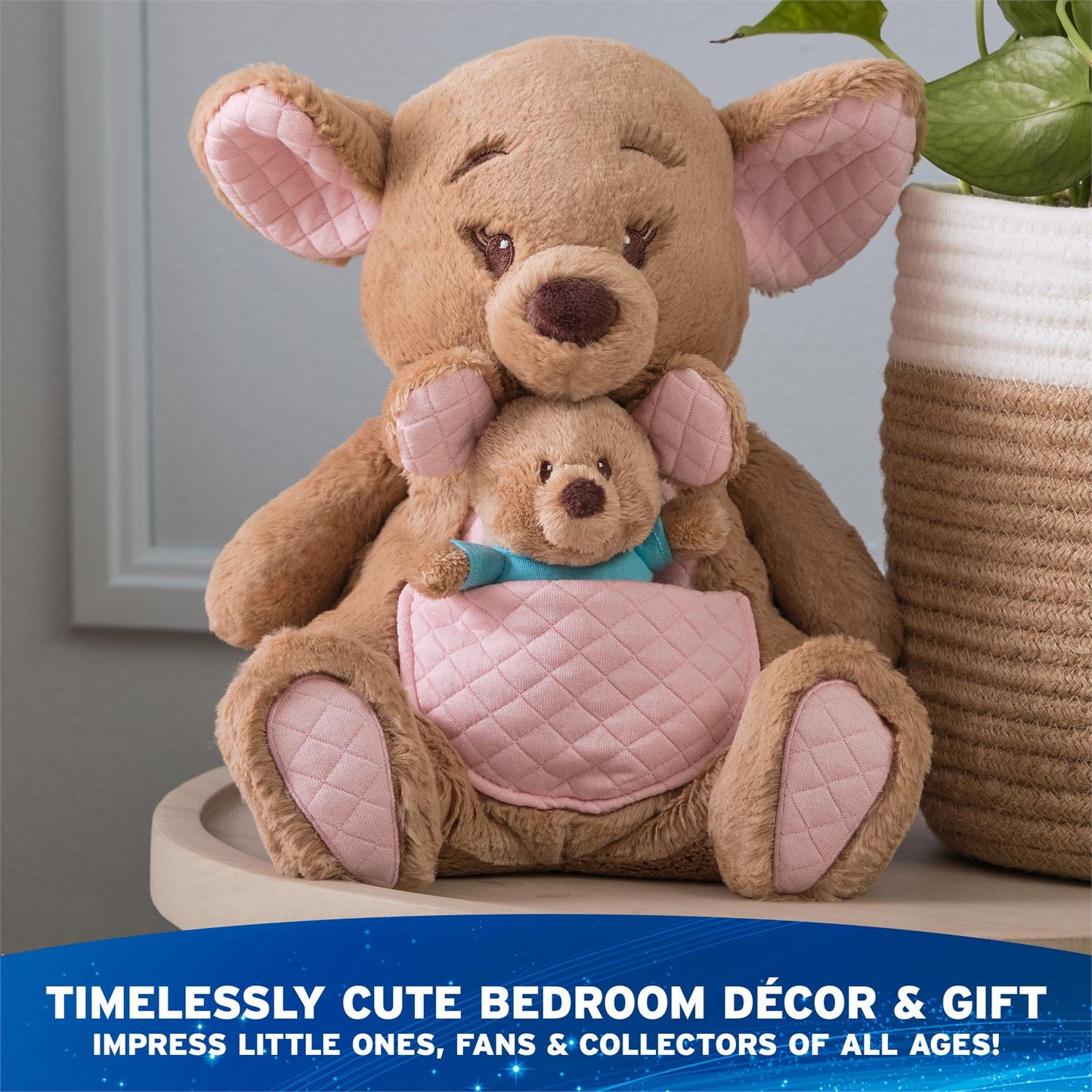 GUND Disney Oh So Snuggly Kanga and Roo Plush, 12.5”