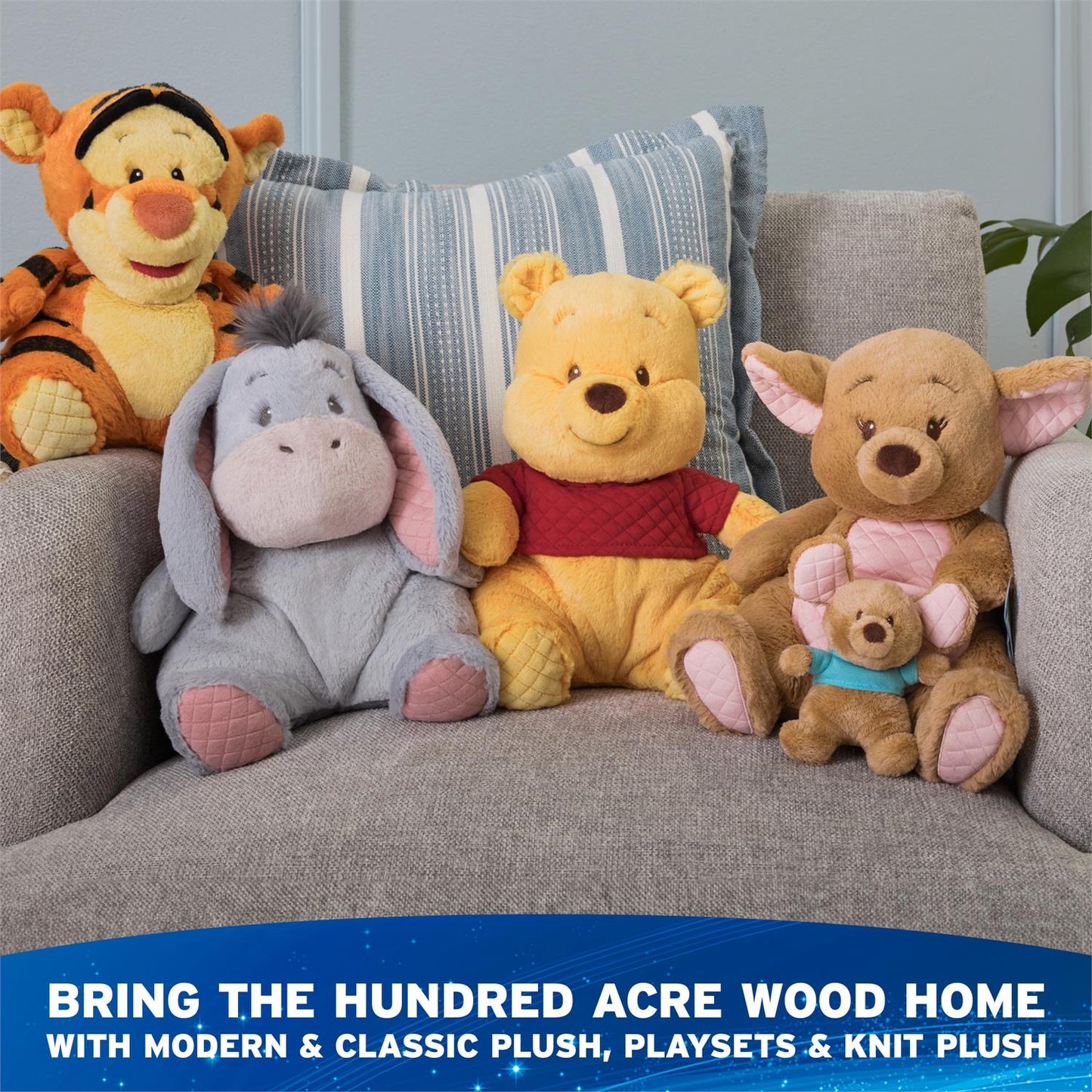 Gund Disney Pooh and Piglet Knit Plush, Winnie The Pooh, 10”