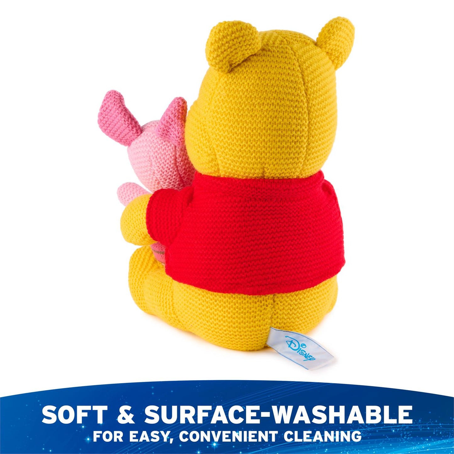 Gund Disney Pooh and Piglet Knit Plush, Winnie The Pooh, 10”