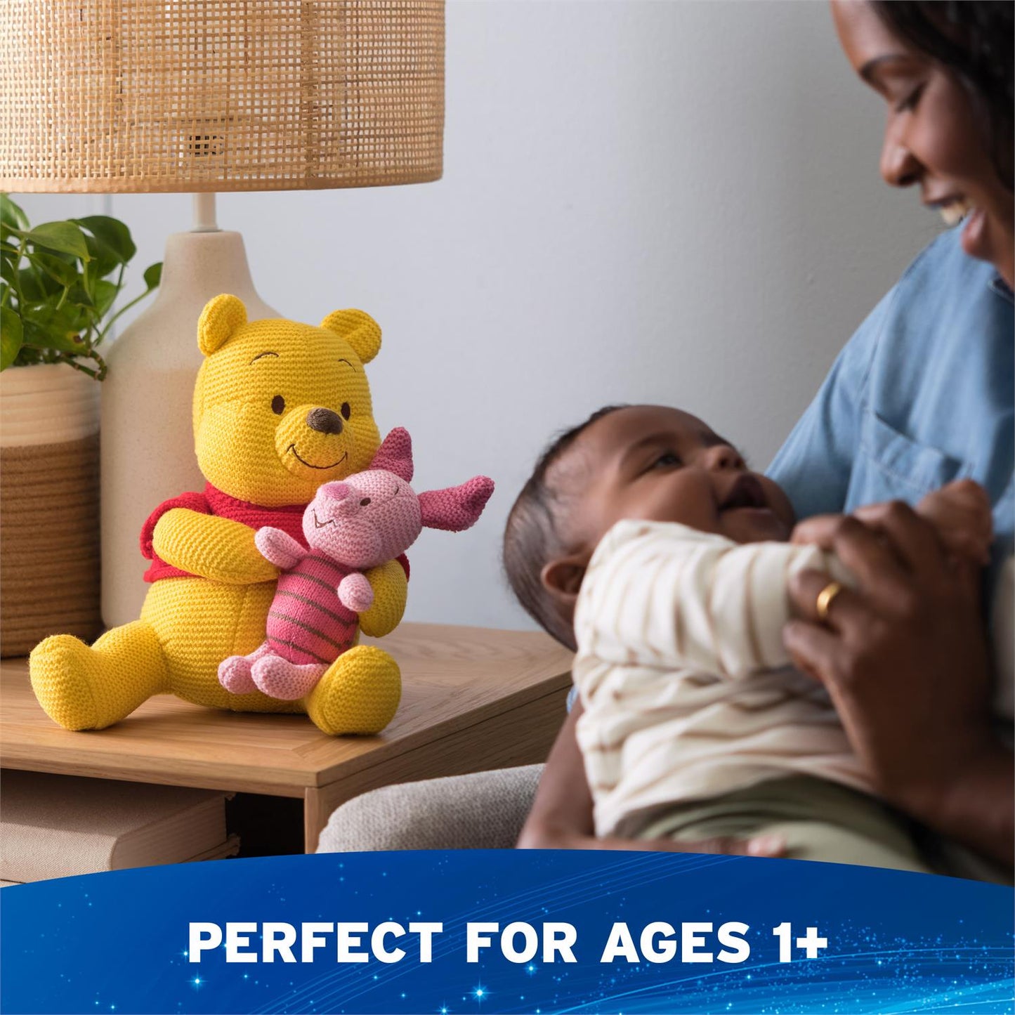 Gund Disney Pooh and Piglet Knit Plush, Winnie The Pooh, 10”