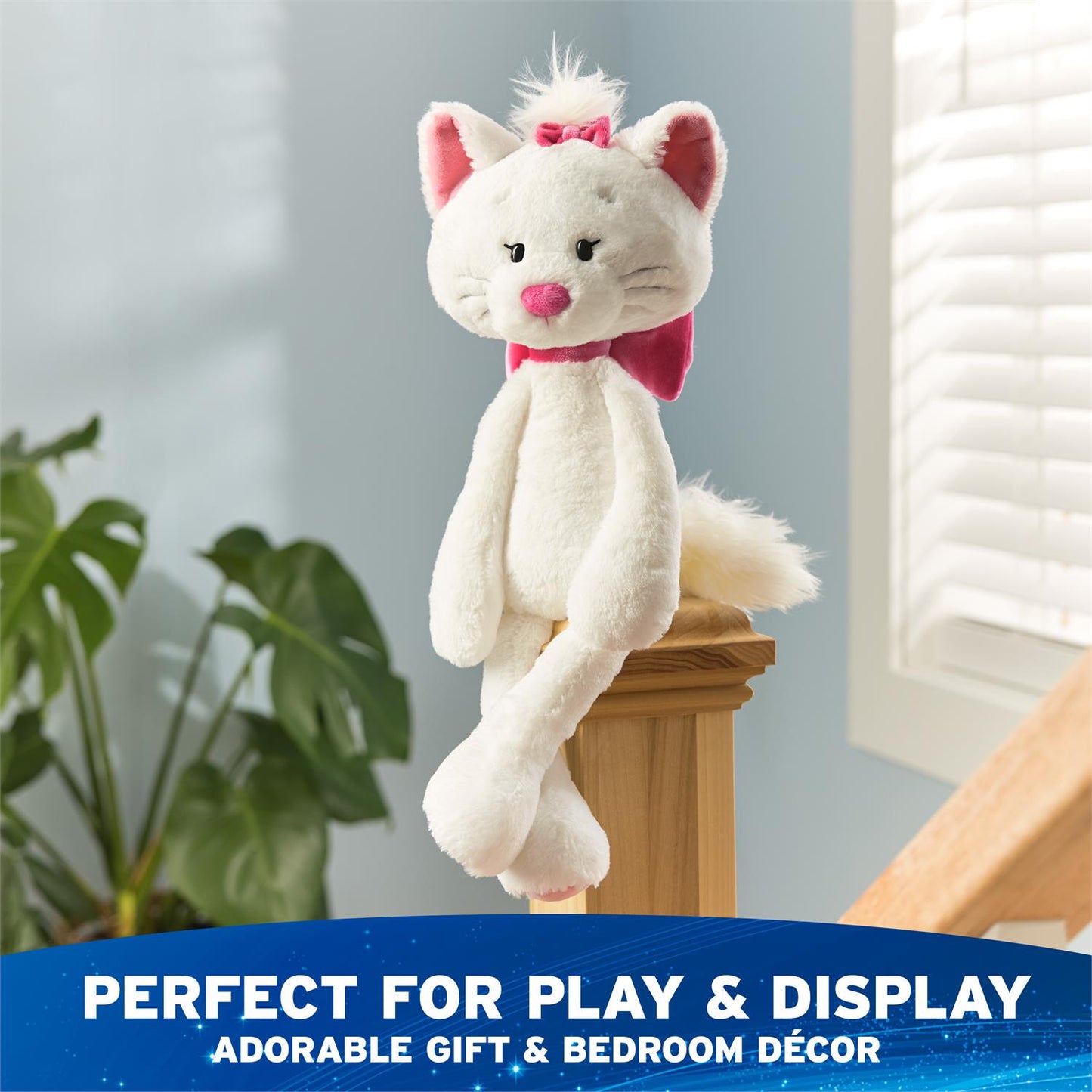 Gund Disney, The Aristocats, Marie Cat Toothpick Plush, Black, 15”