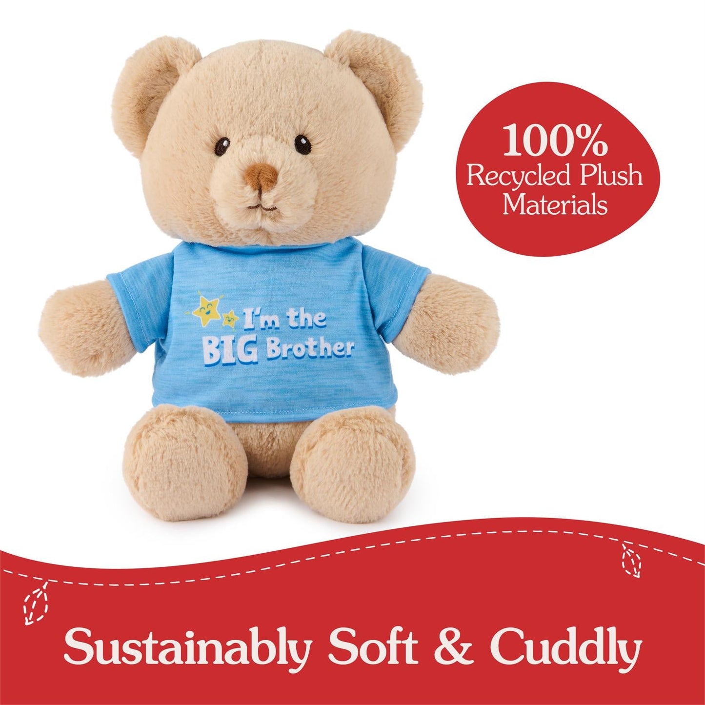 Gund I'm The Big Brother Tan Bear, 12”