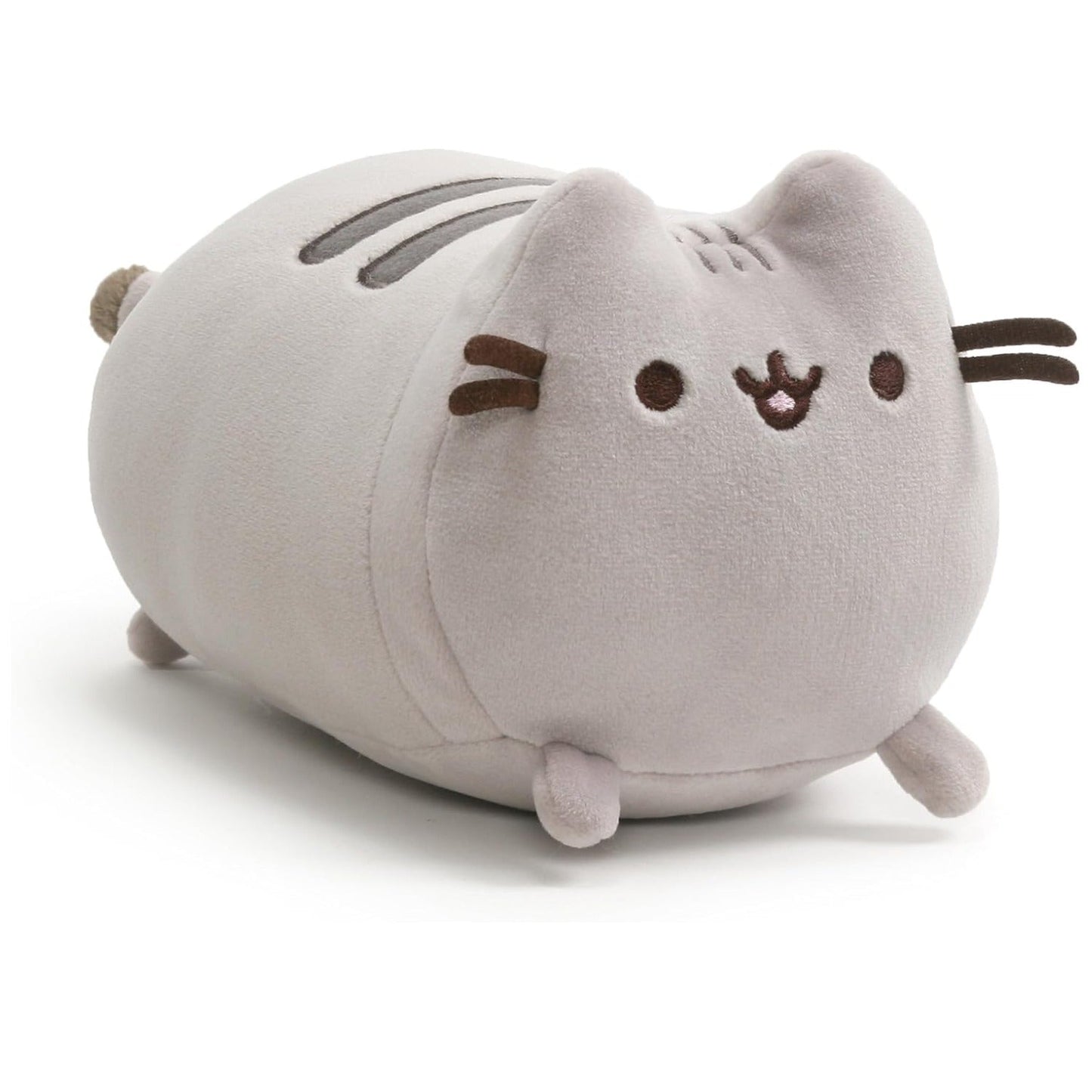 Gund Pusheen The Cat Squisheen Log Plush, Gray, 6”