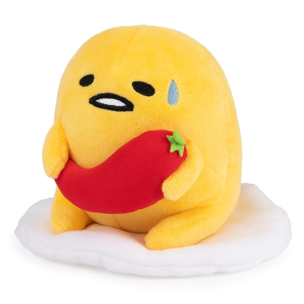 Gund Sanrio Gudetama The Lazy Egg, Spicy Gudetama Plush, 5”