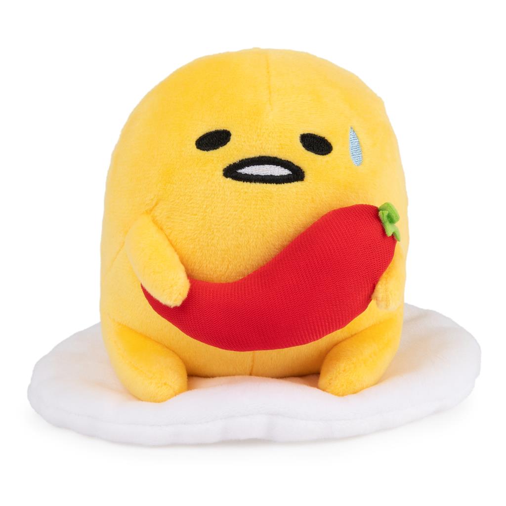 Gund Sanrio Gudetama The Lazy Egg, Spicy Gudetama Plush, 5”