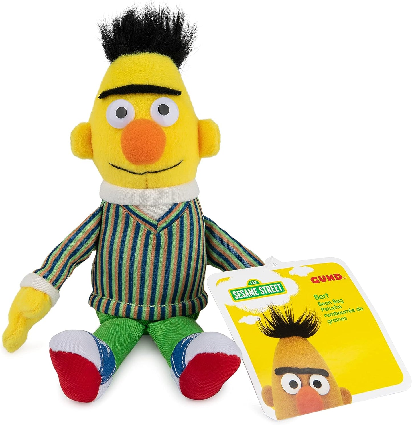 Gund Sesame Street Bert Beanbag, 7.5"