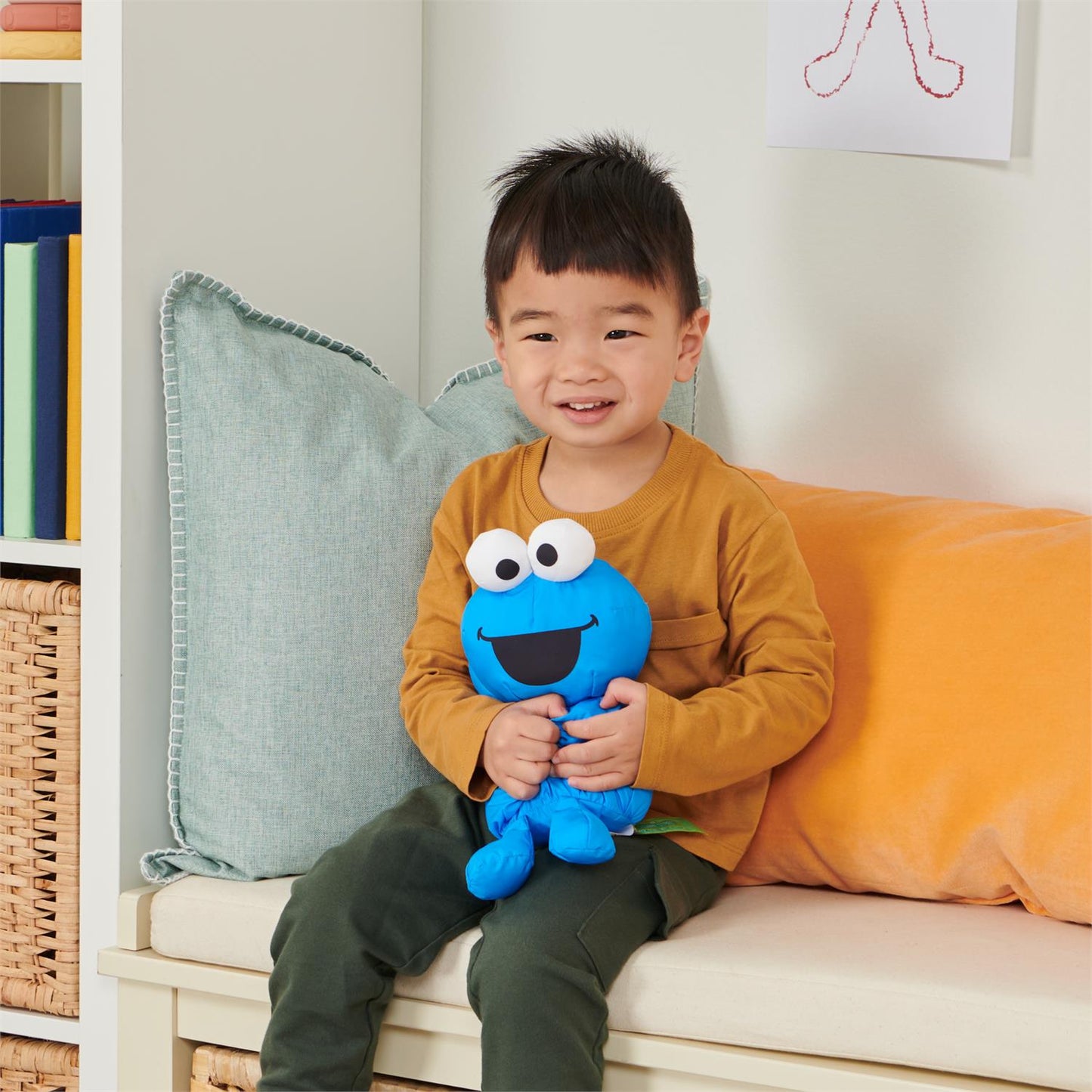Gund Sesame Street Cookie Monster Muppet Premium Nylon Plush, 7”