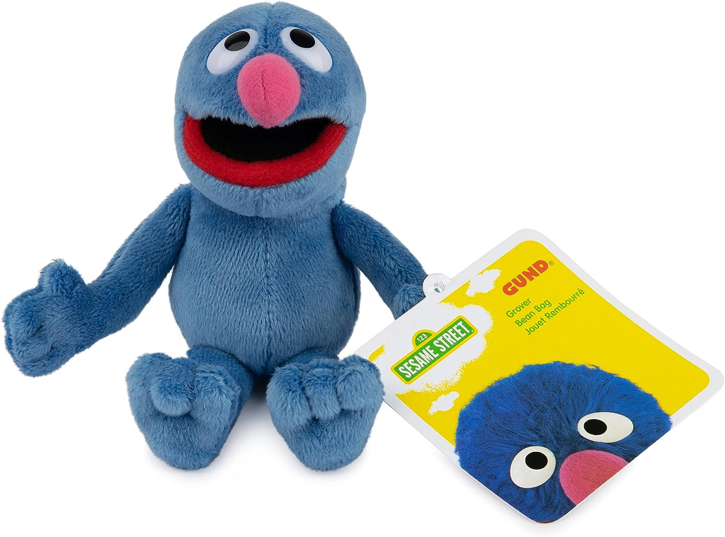 Gund Sesame Street Grover Beanbag, 6"