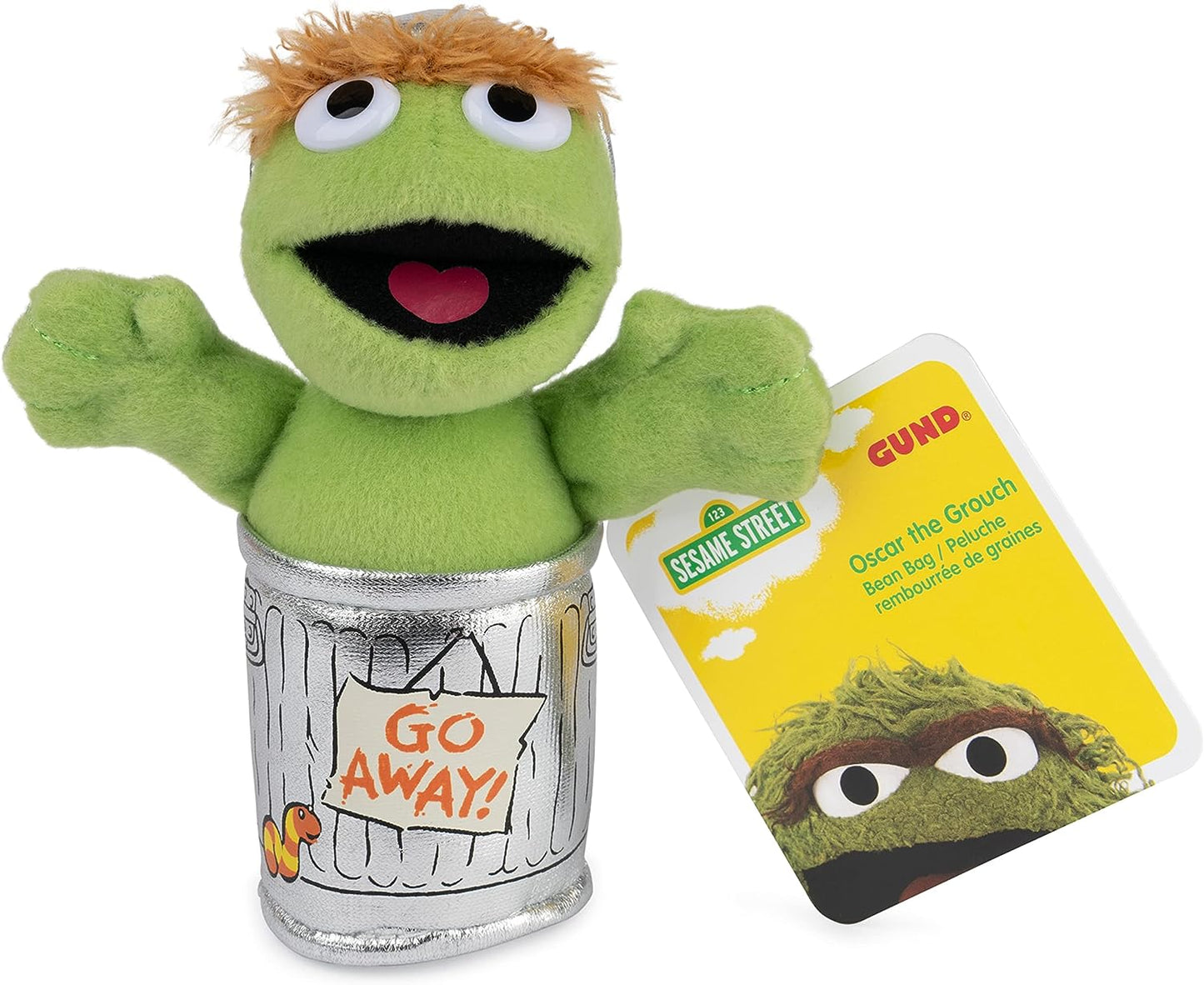 Gund Sesame Street Oscar The Grouch Beanbag, 5"