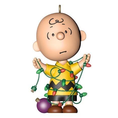 Hallmark 2021 All Tangled Up The PEANUTS® Gang Charlie Brown Ornament Limited Edition