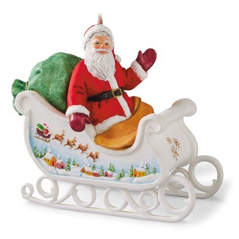 Hallmark 2021 Santa?ÇÖs Sleigh KOC Member Exclusive Ornament