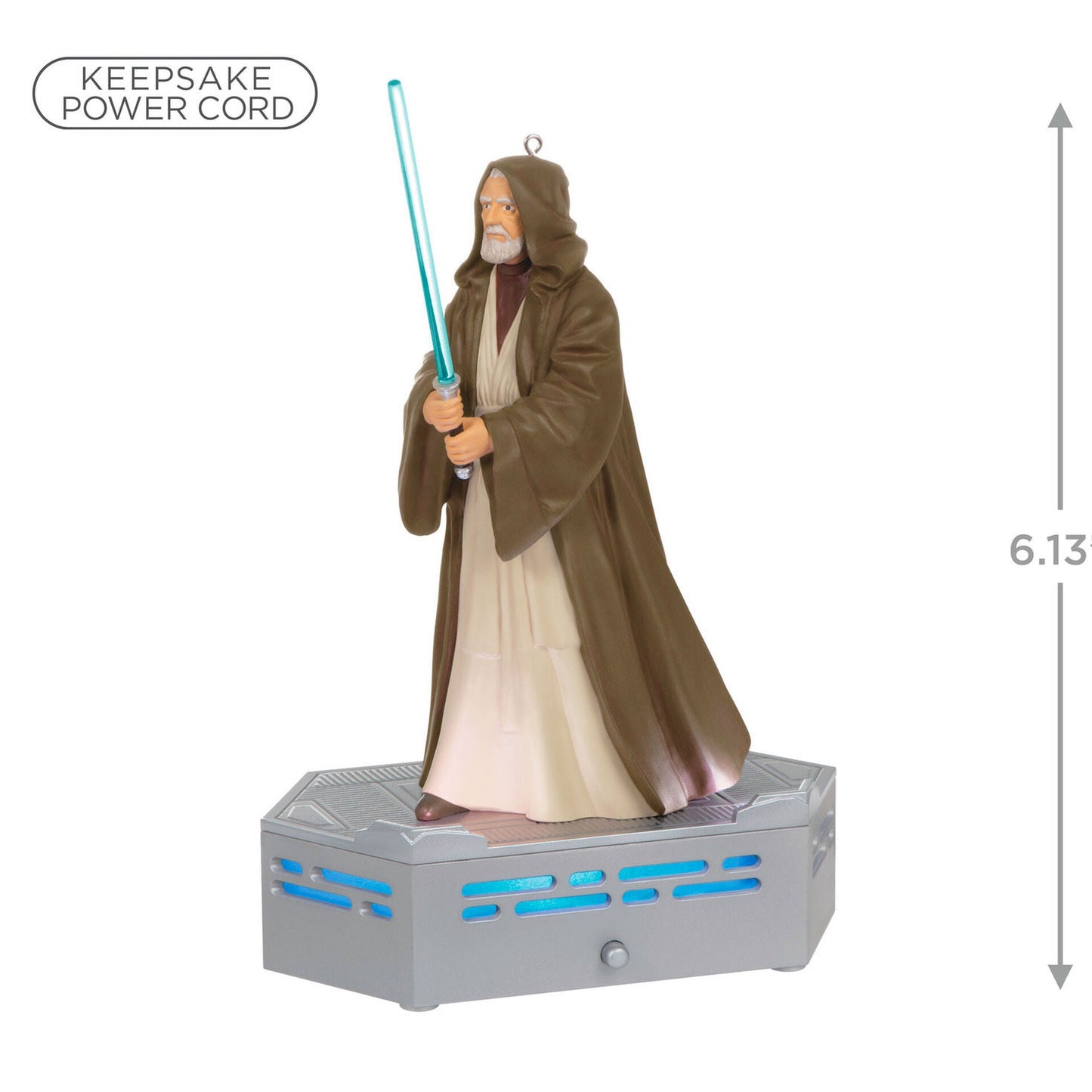 Hallmark 2022, Star Wars: A New Hope™ Collection Obi-Wan Kenobi™ Ornament With Light and Sound
