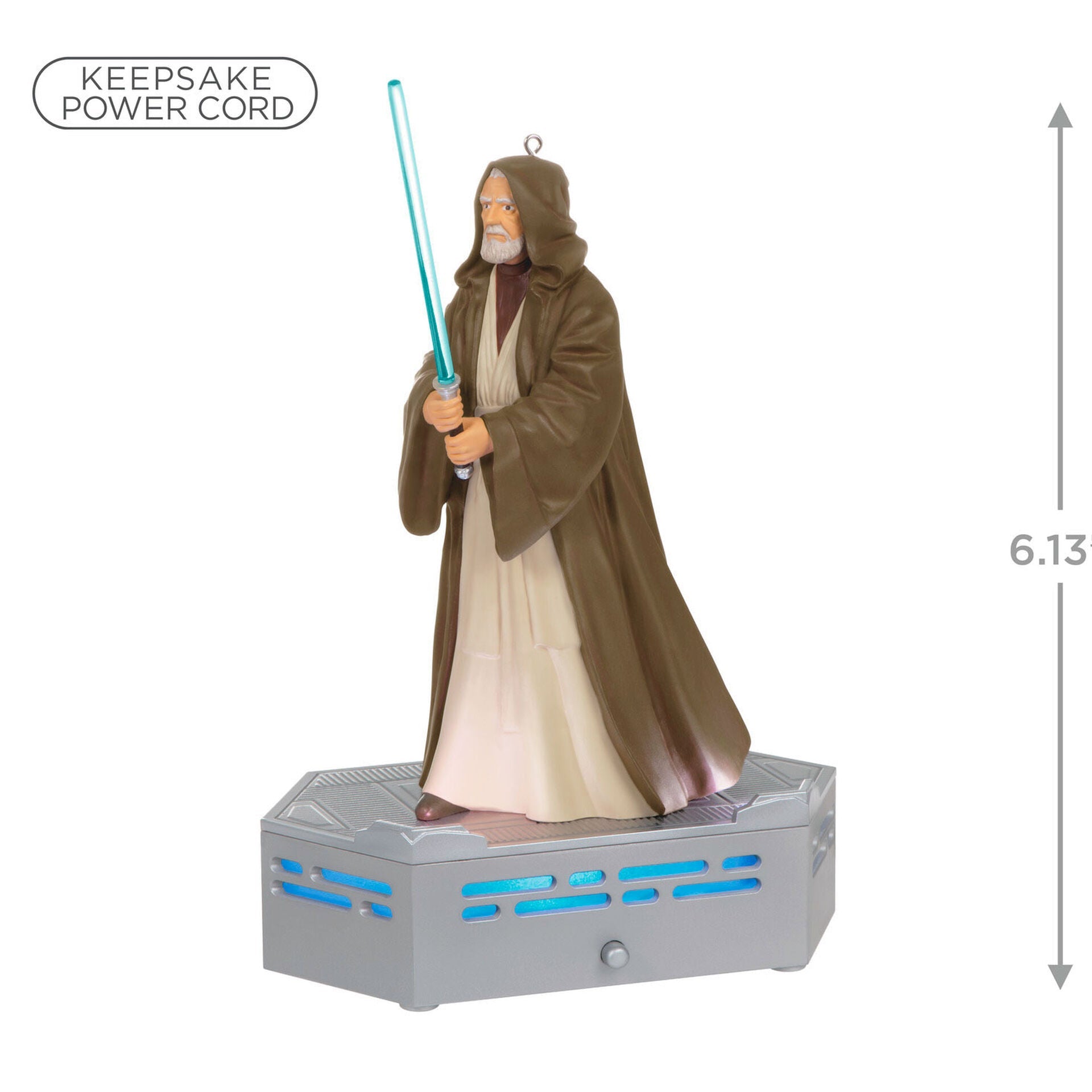 Hallmark 2022, Star Wars: A New Hope™ Collection Obi-Wan Kenobi™ Ornament With Light and Sound