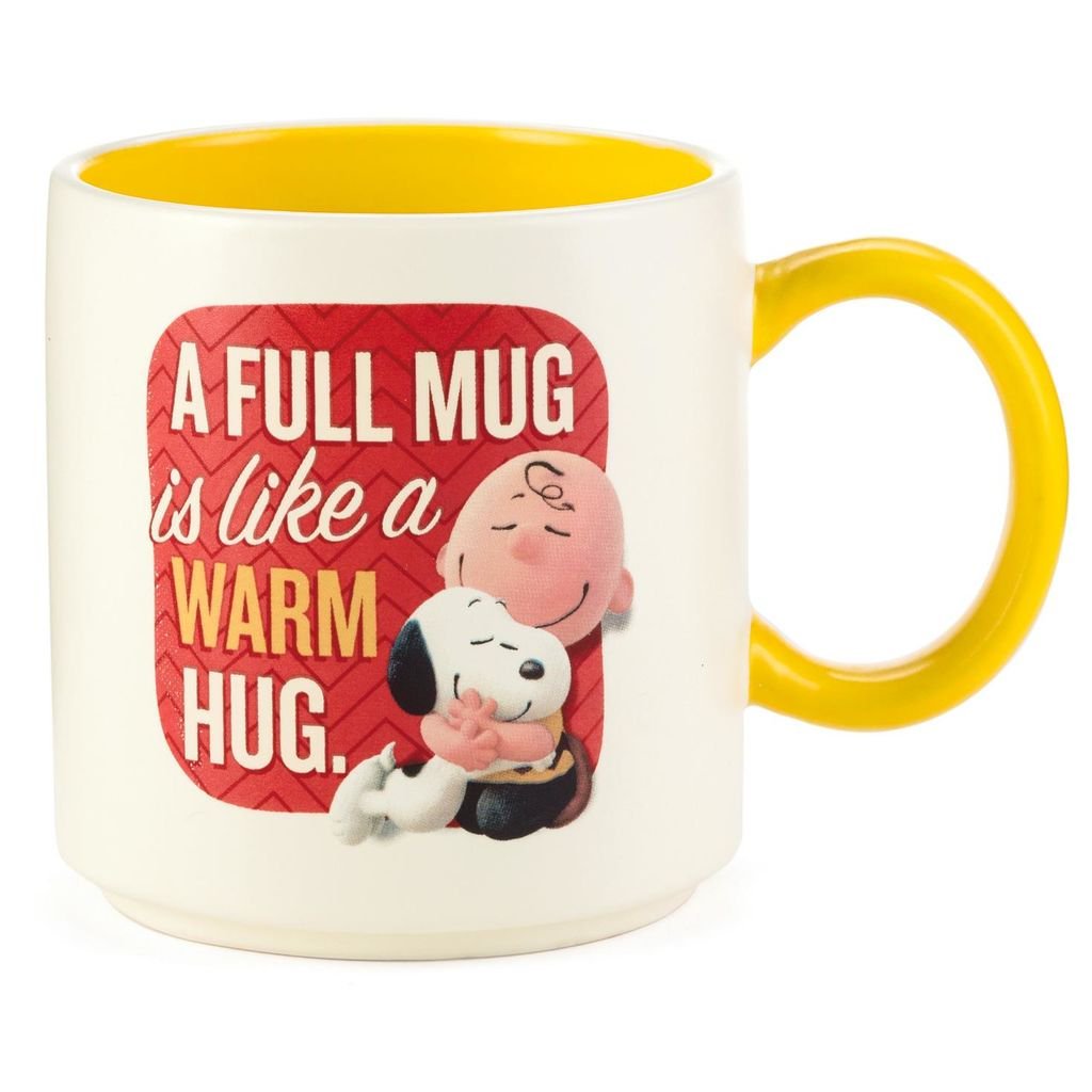 Hallmark "A Full Mug Is Like A Warm Hug" Peanuts Movie Mug