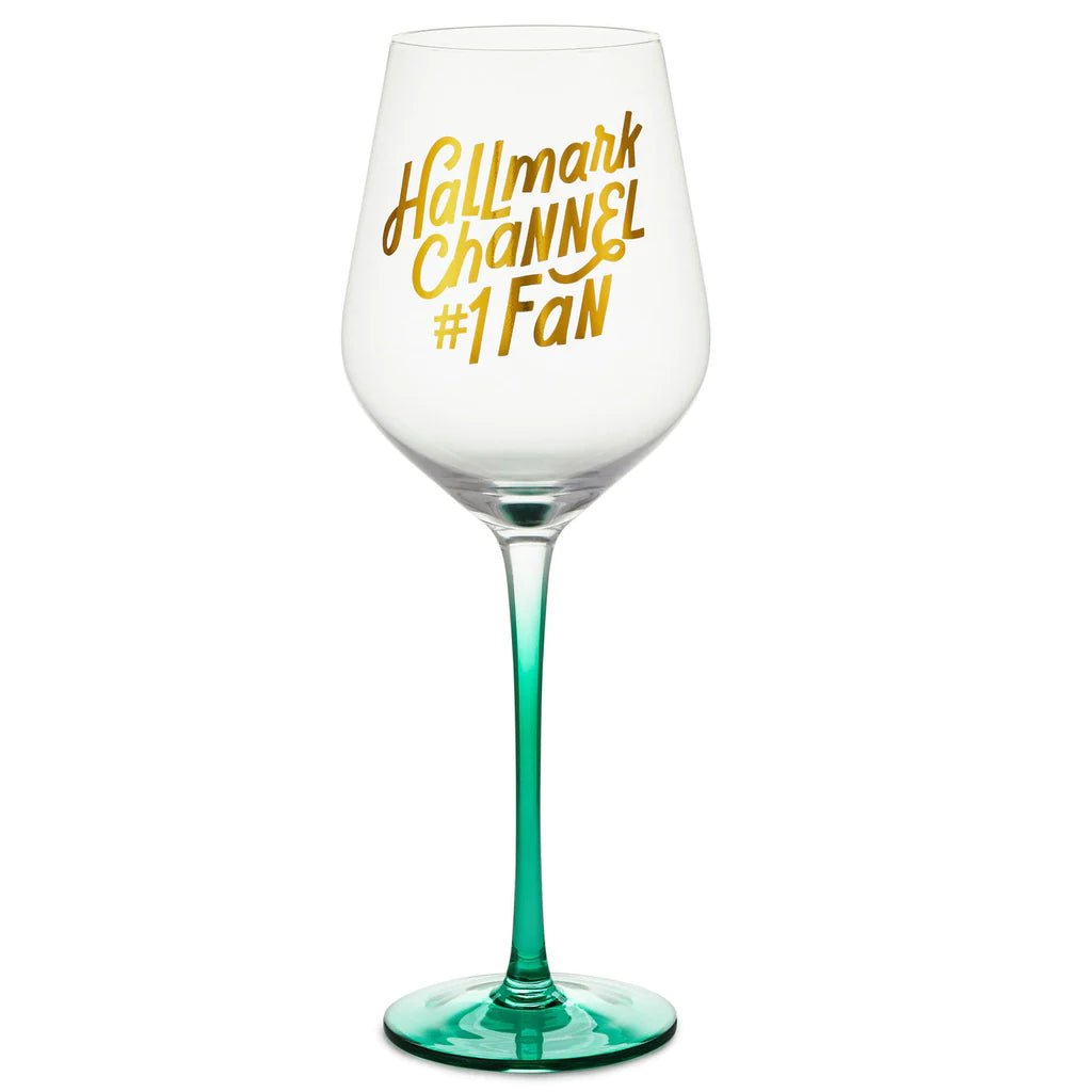 Hallmark Channel #1 Fan Ombré Wine Glass, 17 oz.