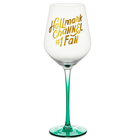 Hallmark Channel #1 Fan Ombré Wine Glass, 17 oz.
