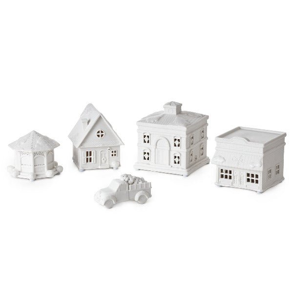 Hallmark Channel Musical Christmas Village With Light & Sound, Set of 5