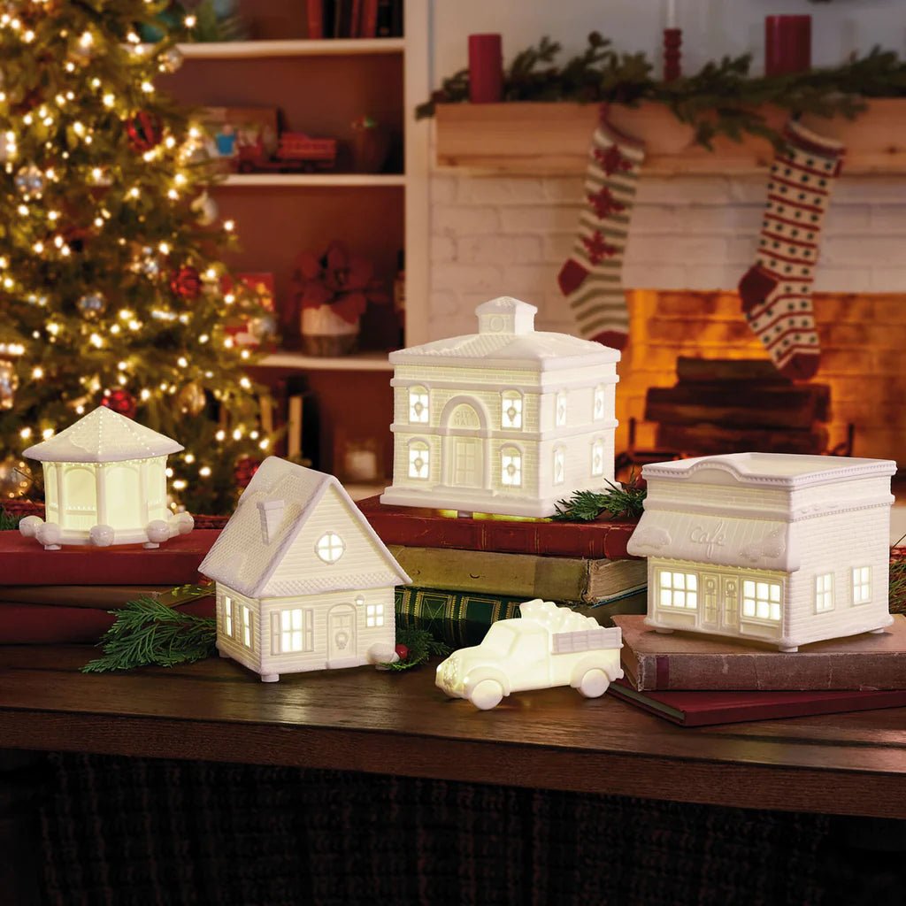 Hallmark Channel Musical Christmas Village With Light & Sound, Set of 5