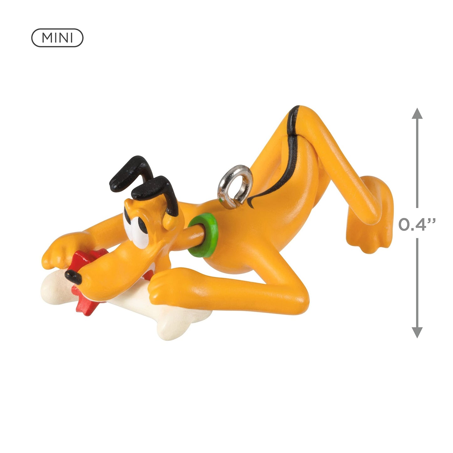 Hallmark Keepsake 0.4" Miniature Christmas Ornament 2021, Disney Merry Lil' Pluto, Mini