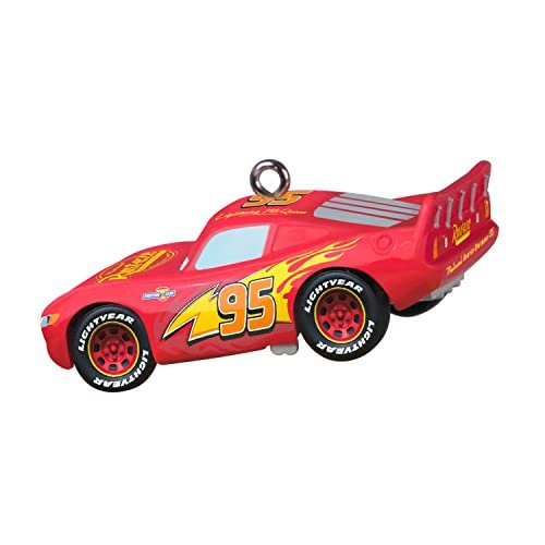 Hallmark Keepsake 0.5" Miniature Christmas Ornament 2022, Disney/Pixar Cars Lil' Lightning McQueen, Mini