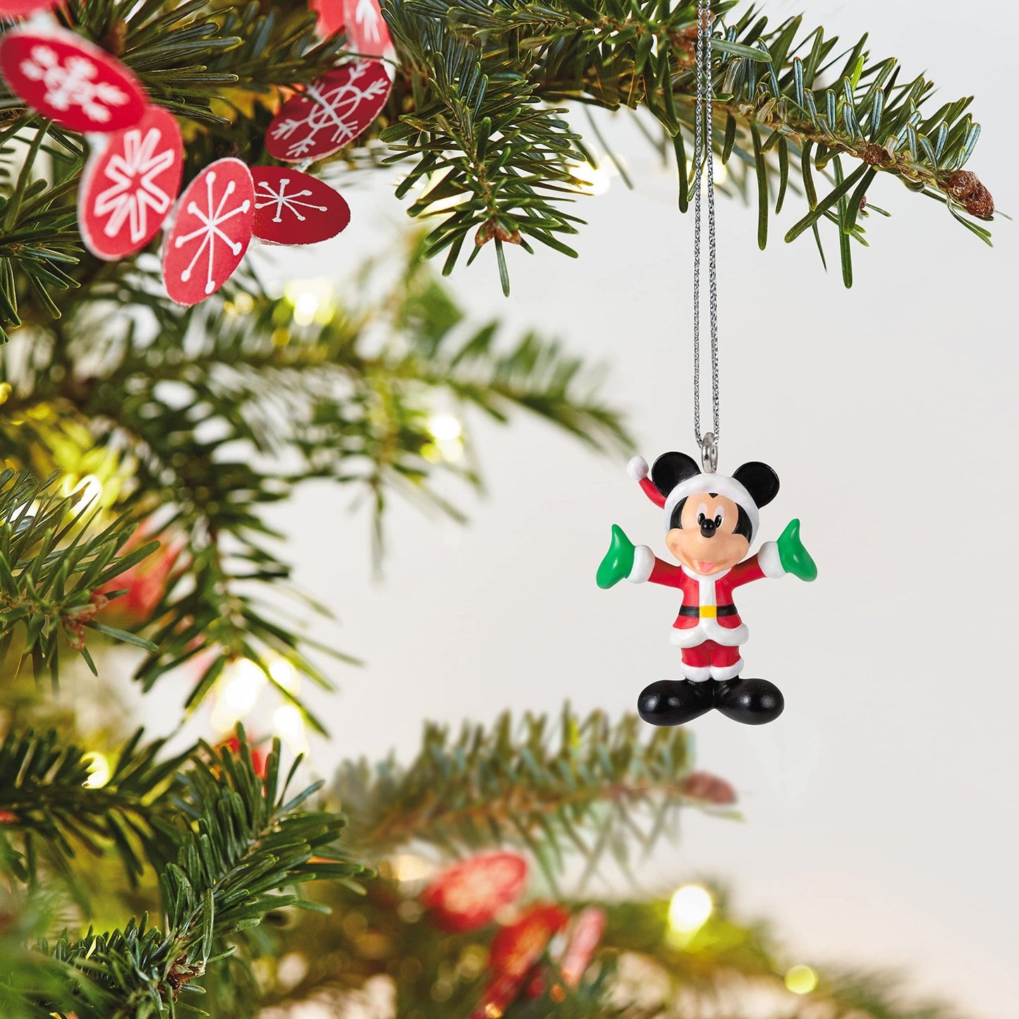 Hallmark Keepsake 0.8" Miniature Christmas Ornament 2021, Disney Mickey Mouse Merry Lil' Mickey, Mini