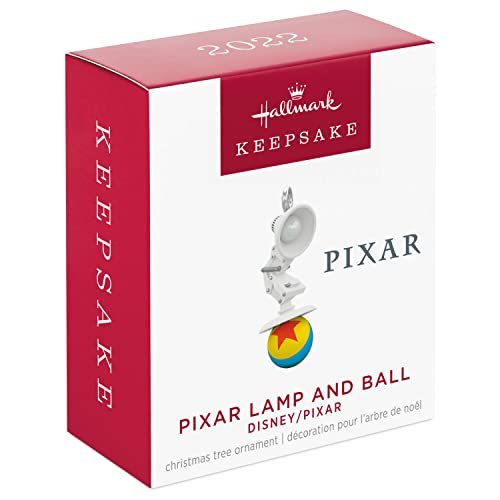 Hallmark Keepsake 0.8" Miniature Christmas Ornament 2022, Disney/Pixar Pixar Lamp and Ball, Mini