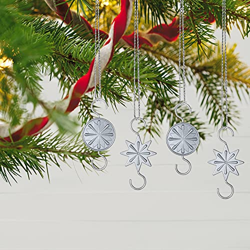 Hallmark Keepsake 2021, Miniature Star Metal Ornament Hooks, Pack of 4