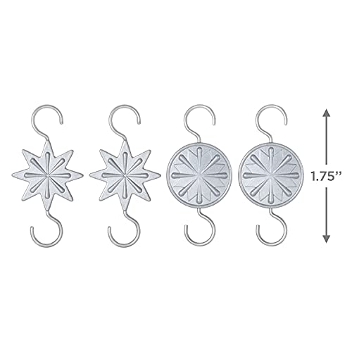 Hallmark Keepsake 2021, Miniature Star Metal Ornament Hooks, Pack of 4