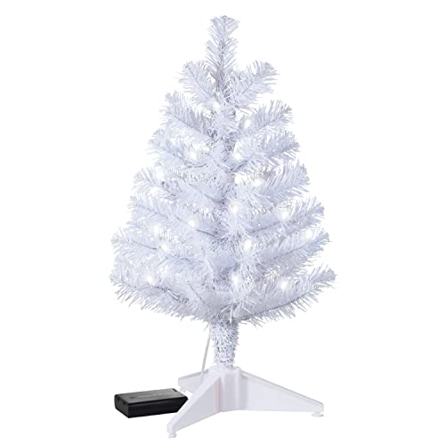 Hallmark Keepsake 2022, Miniature White Pre-Lit Christmas Tree, 18.75"