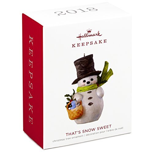Hallmark Keepsake Christmas Ornament 2018 Year Dated, That's Snow Sweet Snowman Mary Hamilton